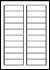 Namen-Etikietten 47 x 15 mm auf Bogen