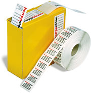 Produkte-Etiketten Format K,  Oval 33 x 22 mm, 1 - 4 Zeilen Text auch im Ovalsatz möglich